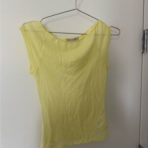 Paloma Wool Light Yellow Short Sleeve Top